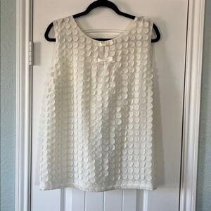 Talbots dressy/work sleeveless textured top XL